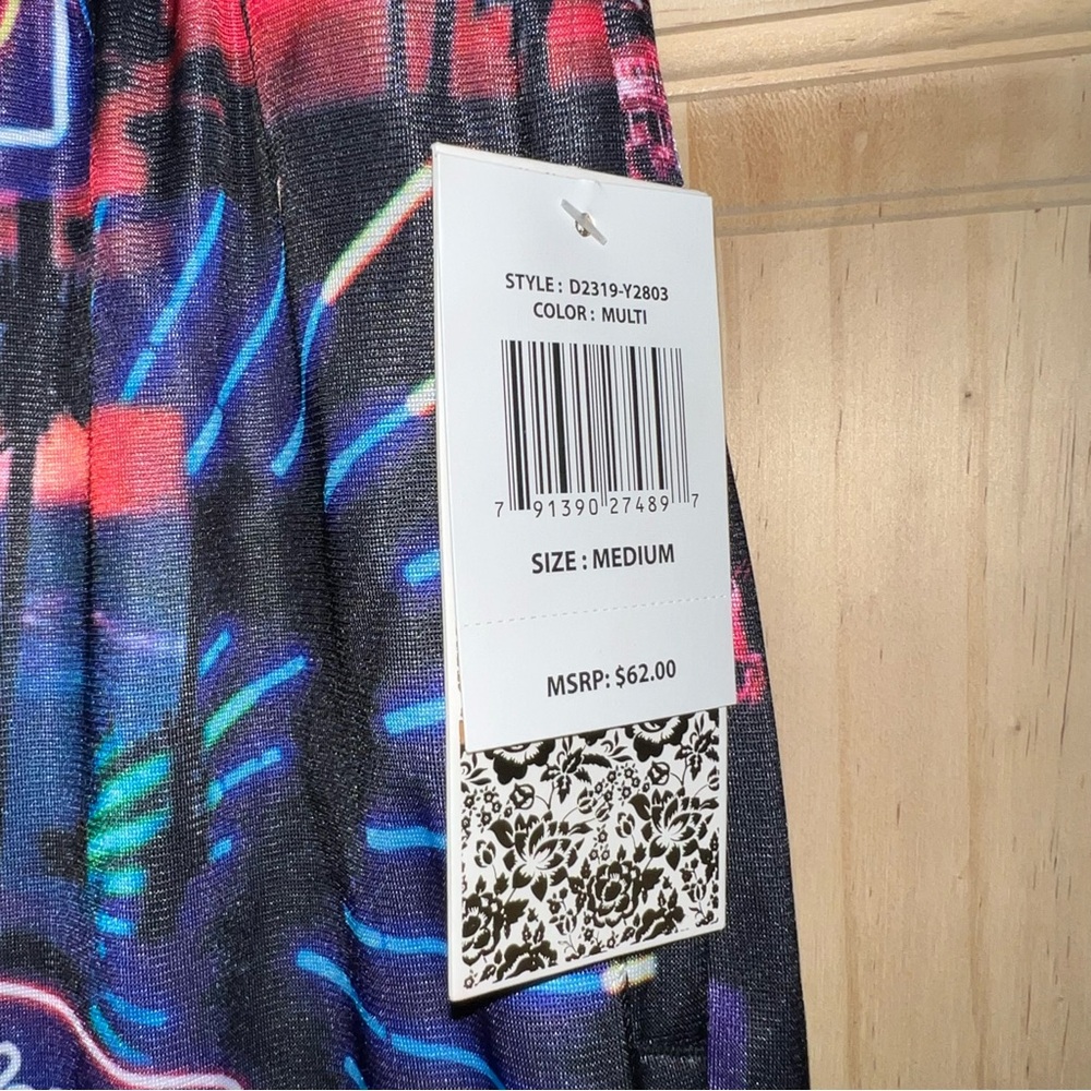 Neon Print Men's Medium joggers Pants NWT - Picture 4 of 4
